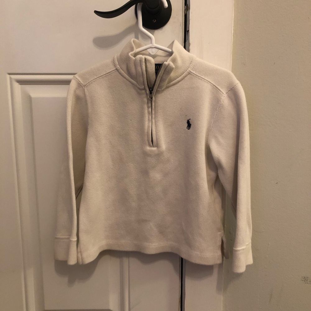 Boys Polo White Pullover
